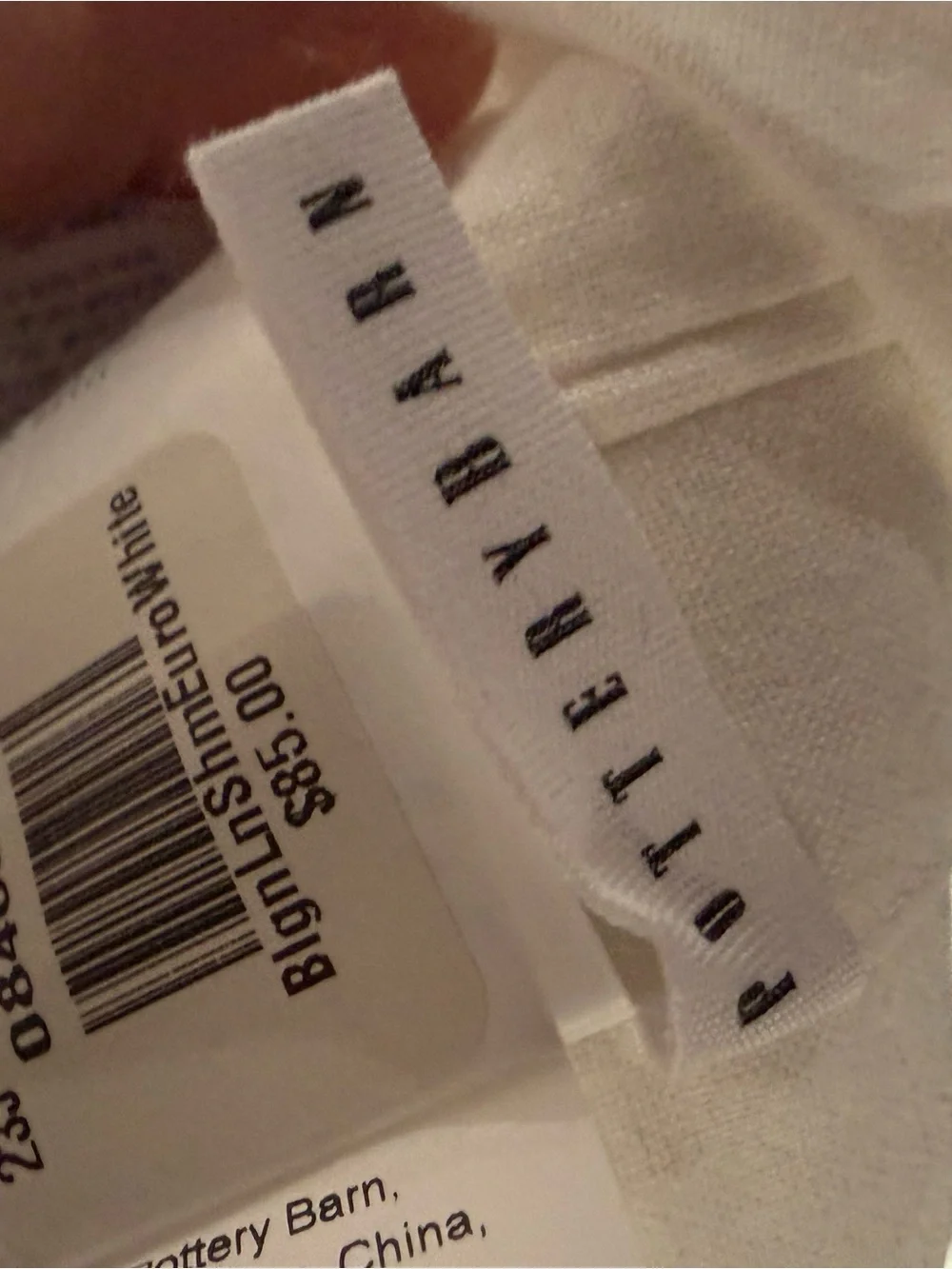 Pottery Barn Belgian Linen Euro Sham